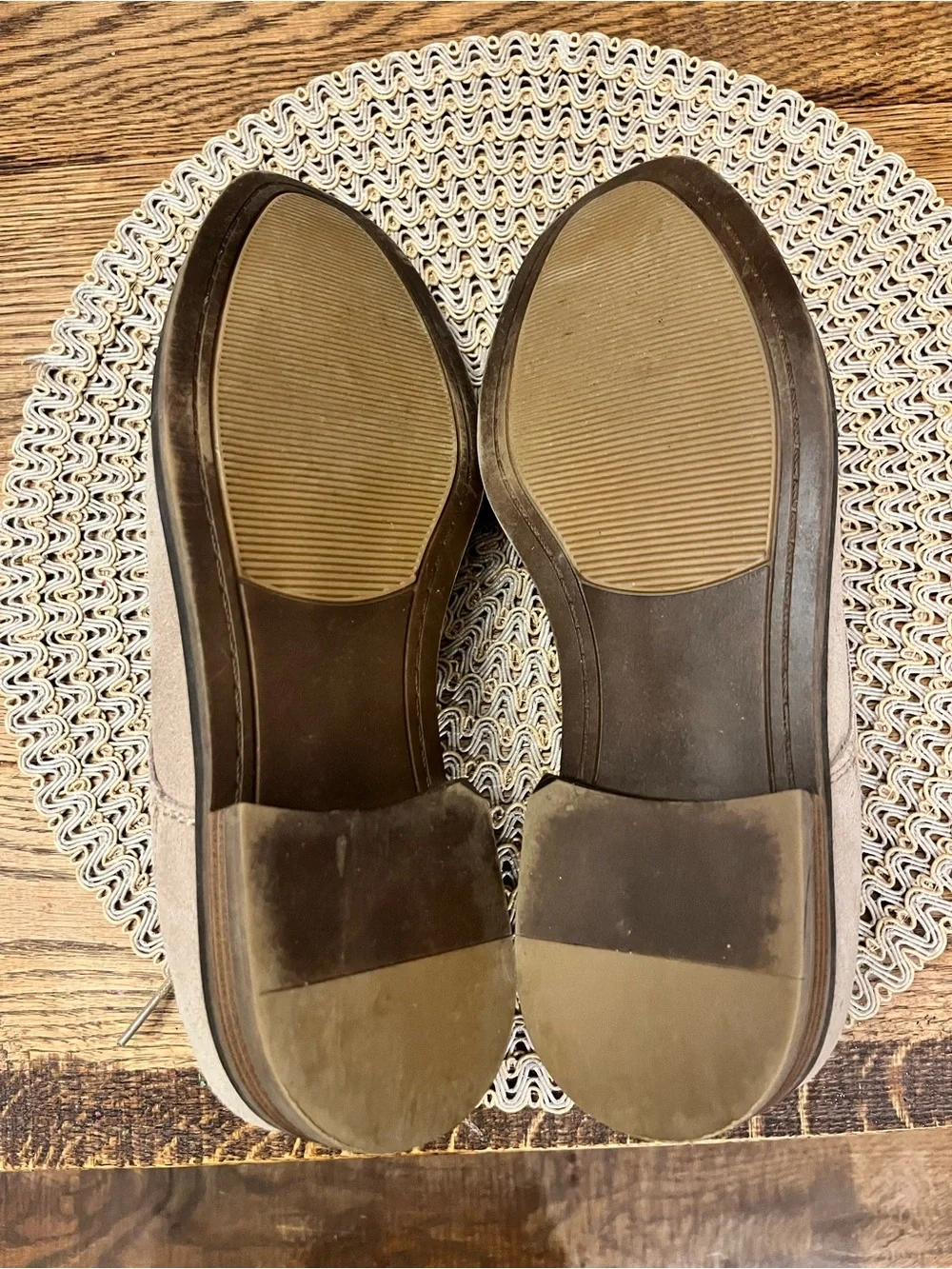 Sonoma Men’s Suede Beige Oxford Dress Shoes Size 8